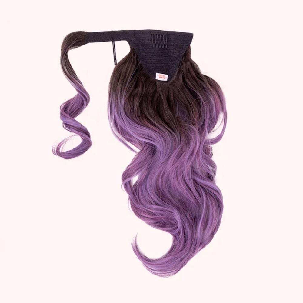 Insert Name Hair Jordynn ponytail in plum